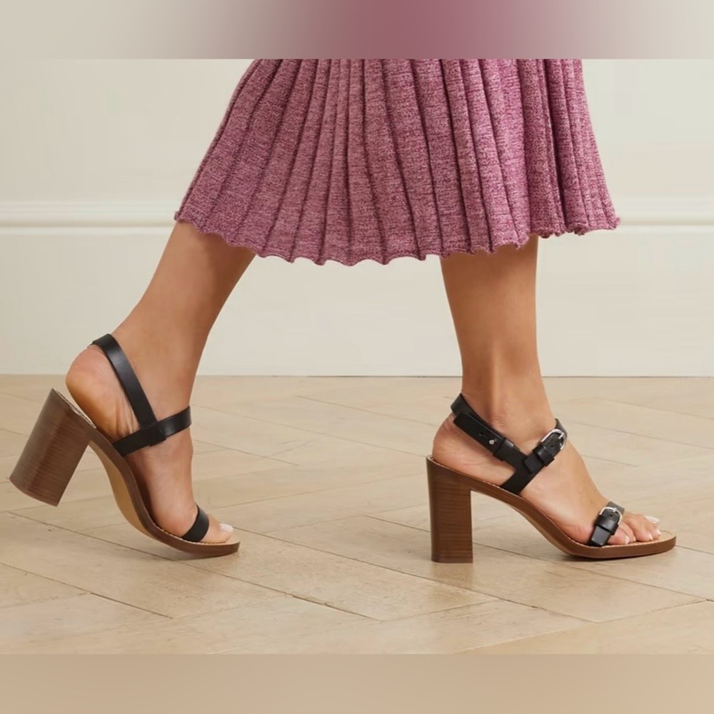 Gabriela Hearst Miraya Black Slingback Heel Sandals 40 or 10 NWOB $990